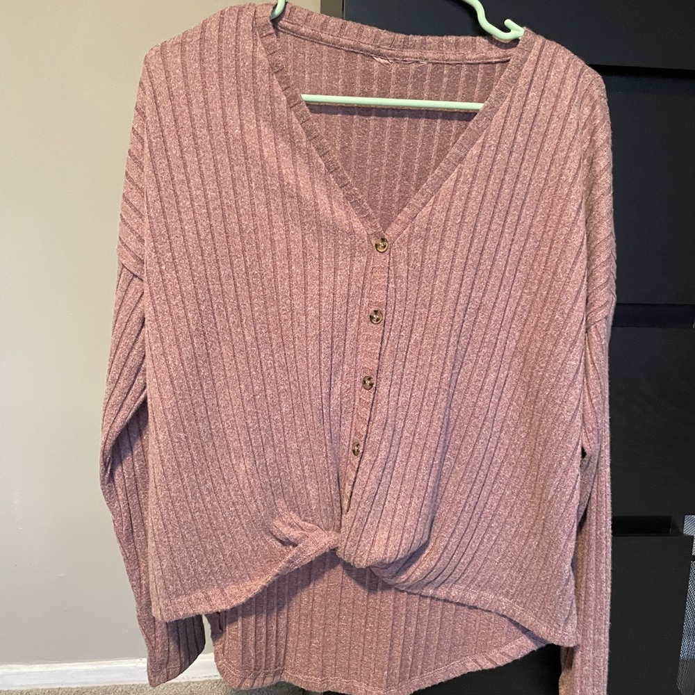 Dusty Rose Twist Top